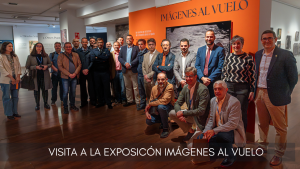 Representantes de la Confederación Hidrográfica del Ebro visitan la exposición